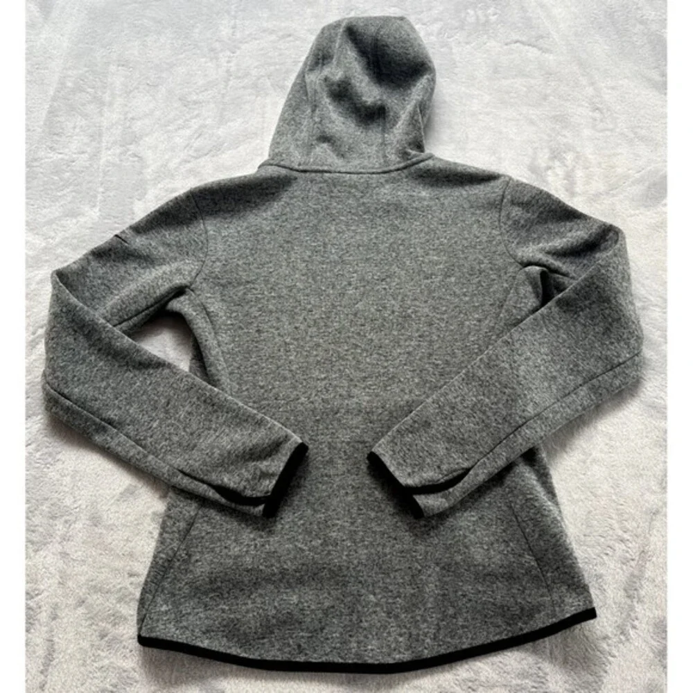 Nike Hoodie Womens‎ Small Gray Dri Fit Pullover Sweatshirt Athletic Thumbholes
